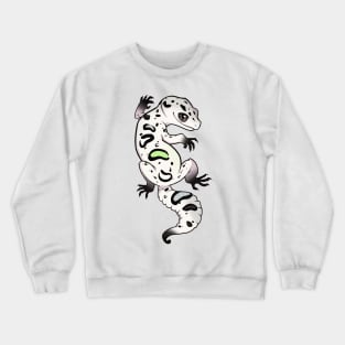 Agender Pride Leopard Gecko Crewneck Sweatshirt